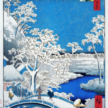 Drum Bridge and Setting Sun Utagawa, Hiroshige