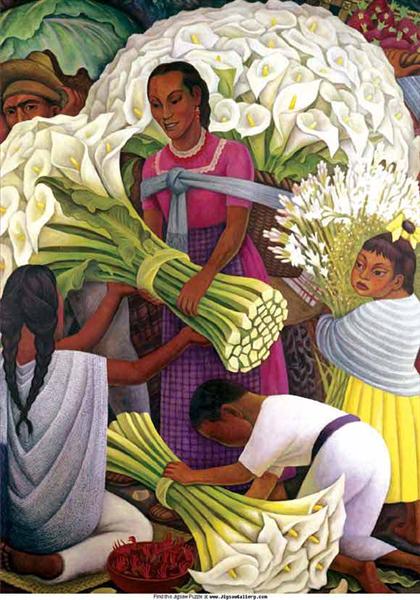 The Flower Seller Rivera, Diego
