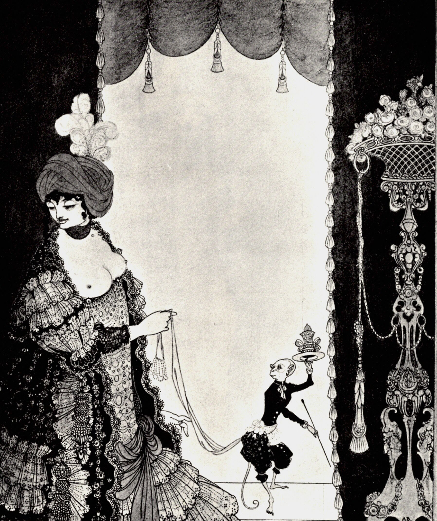 The Lady with the Monkey Beardsley, Aubrey