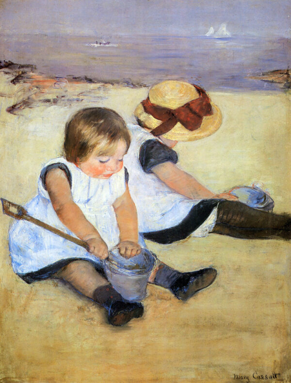 Children Playing on the Beach 1884 Cassatt, Mary