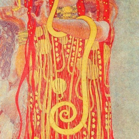 Hygeia Detail Of Medicine Klimt, Gustav