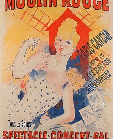 Moulin Rouge Paris Cancan Cheret, Jules