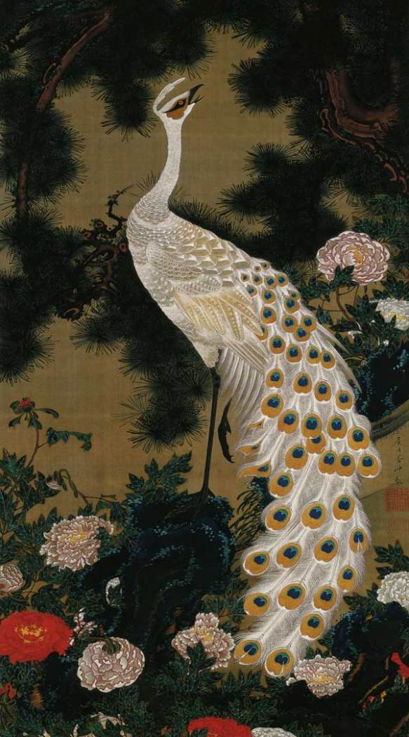 Old Pine Tree And Peacock Ito, Jakuchu