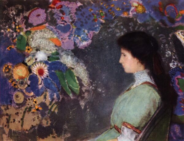 Portrait Of Violette Heymann Redon, Odilon