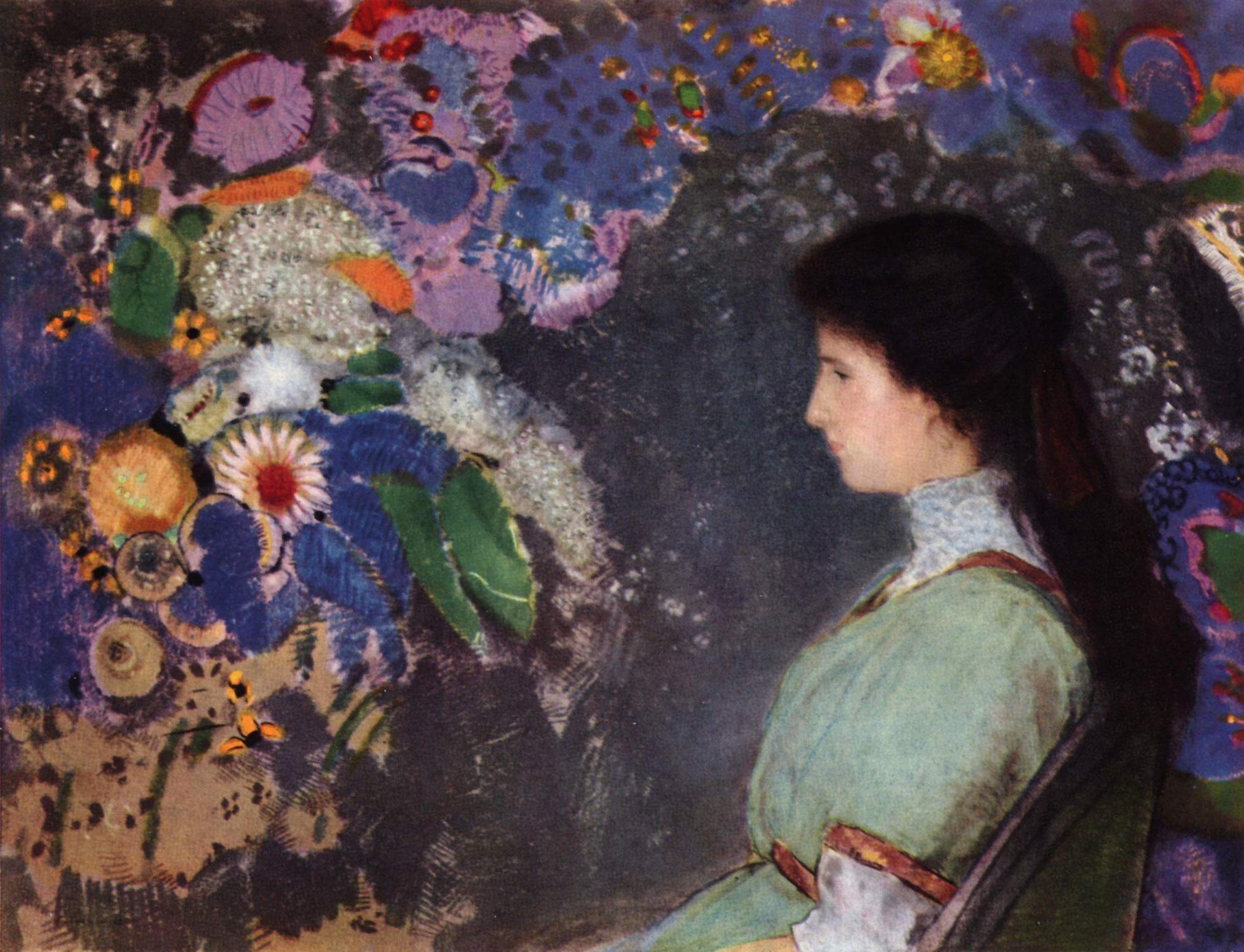 Portrait Of Violette Heymann Redon, Odilon