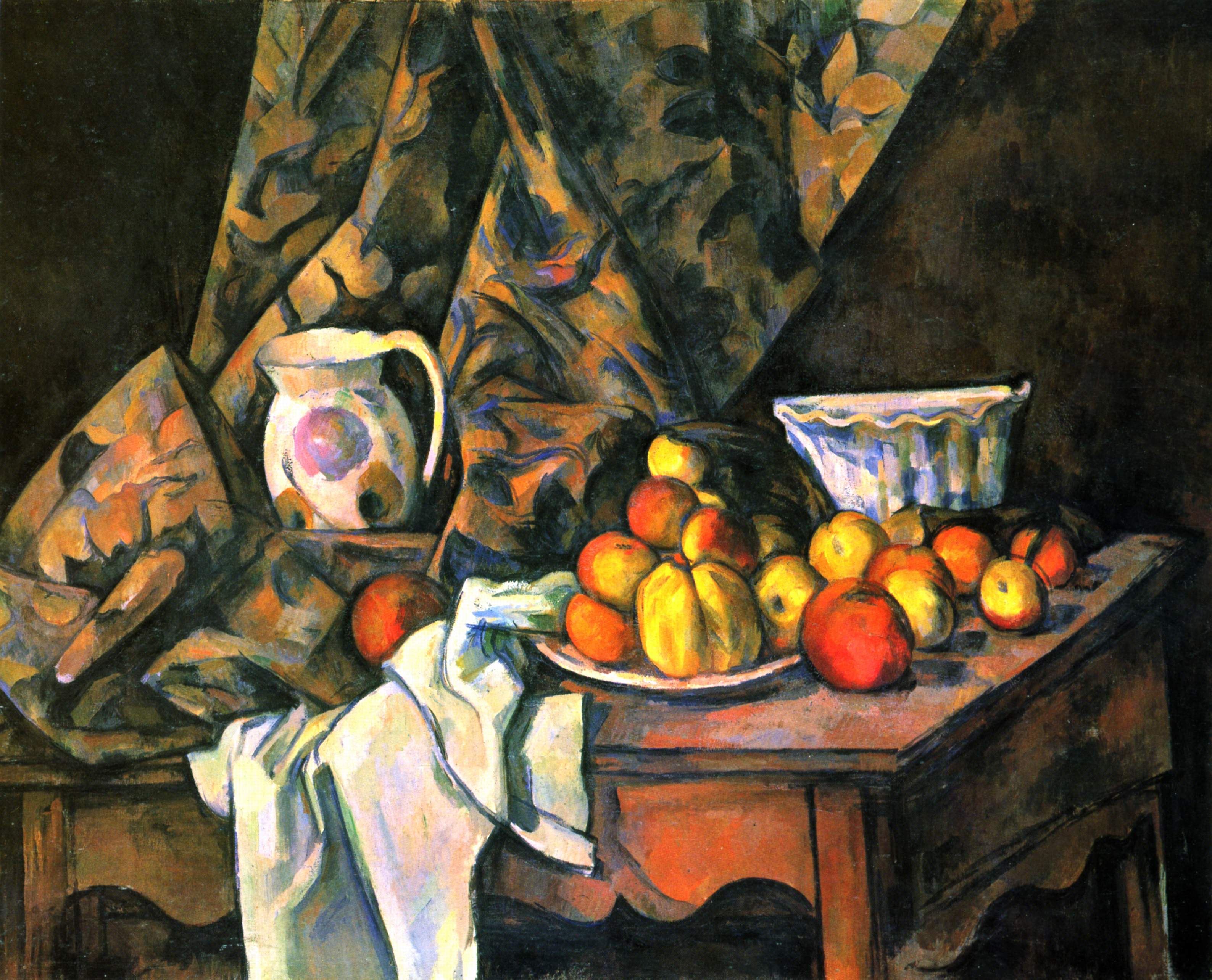 Still Life With Flower Holder Cezanne, Paul