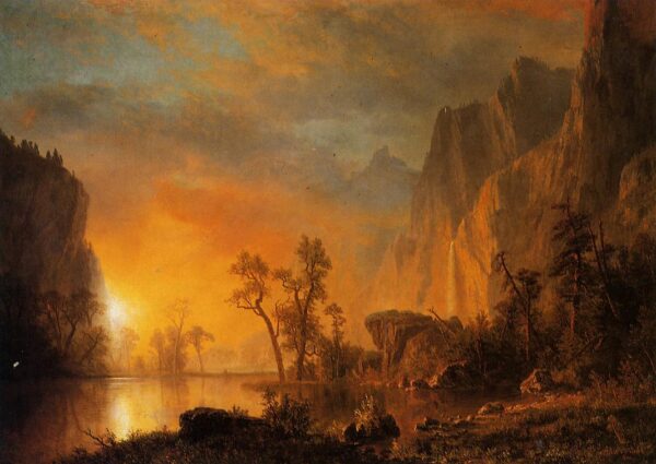 Sunset in the Rockies Bierstadt, Albert