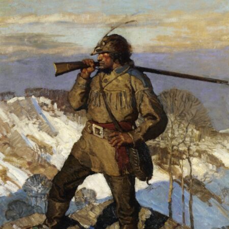 The Frontiersman Pupular Magazine Cover Wyeth, N.C.