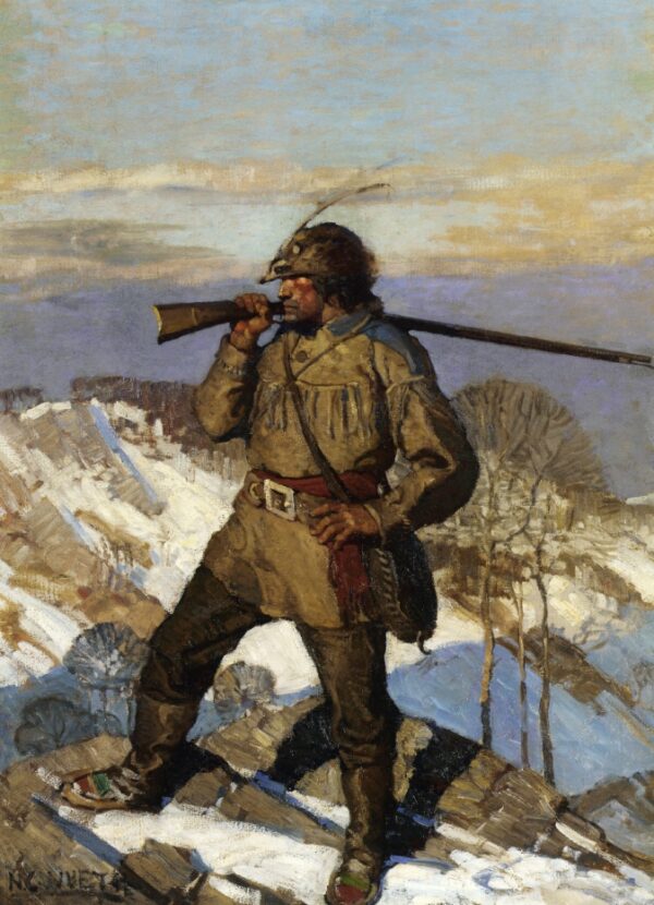 The Frontiersman Pupular Magazine Cover Wyeth, N.C.