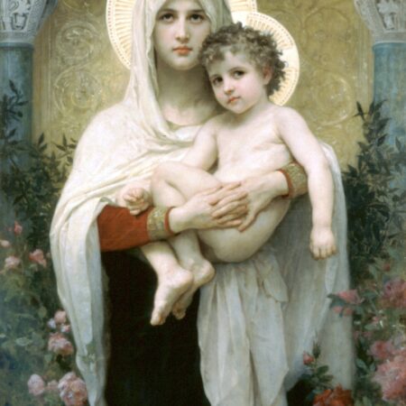 The Madonna Of The Roses Bouguereau, William Adolphe