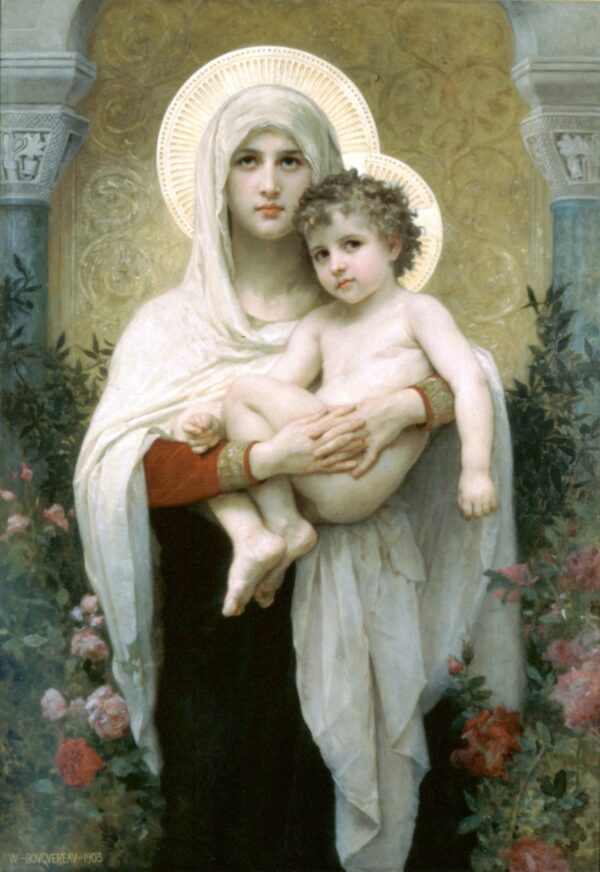 The Madonna Of The Roses Bouguereau, William Adolphe