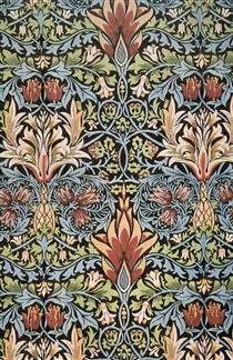 Snakeshead printed textile 1876
