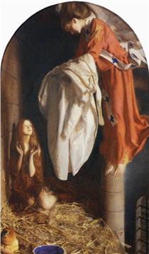 St agnes in prison recieving from heaven the shining white gown.jpg!pinterestsmall