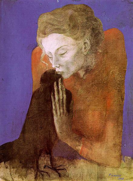 Woman With Raven Picasso, Pablo