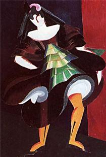 Women s costume for the spanish dance 1920 Aleksandra Ekster