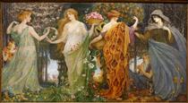 A masque for the four seasons by Walter Crane